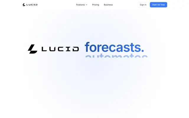Screenshot of Lucid Finance