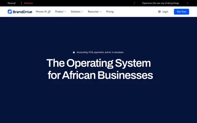 Screenshot of BrandDrive | Business Management Software for Africa