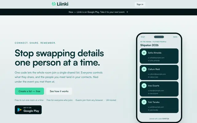 Screenshot of Liinki