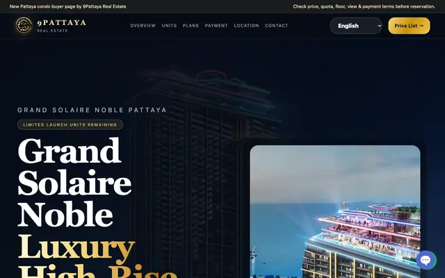 Screenshot of Grand Solaire Noble - 9PATTAYA