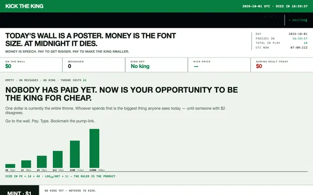 Screenshot of kicktheking