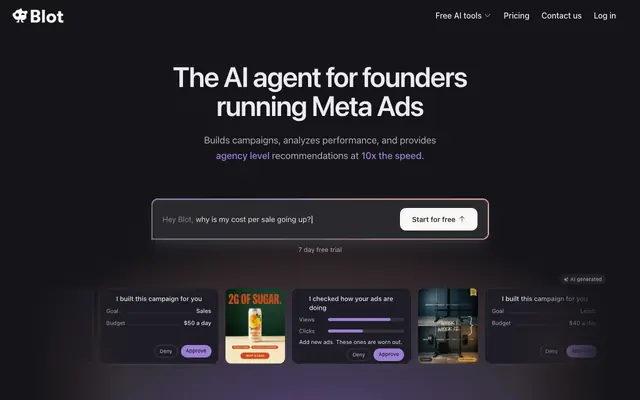 Screenshot of Blot