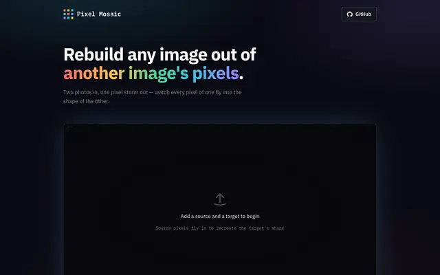 Screenshot of Pixel Mosaic