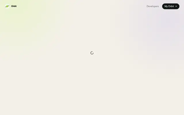 Screenshot of Meet your agent | Orbit