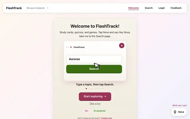 Screenshot of FlashTrack — AI-Powered Adaptive Learning