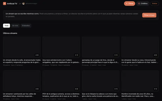 Screenshot of Stream
