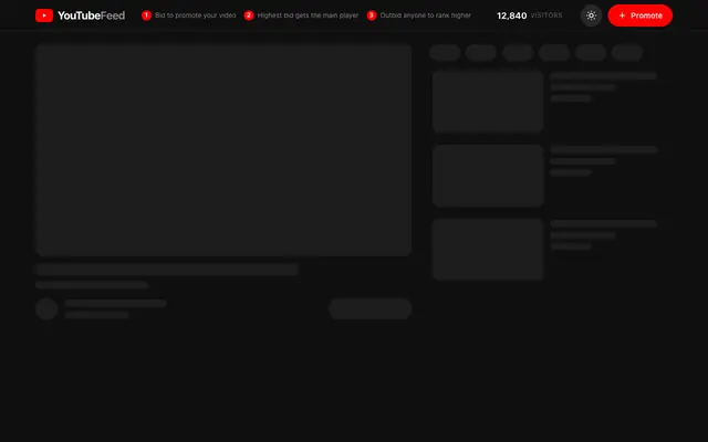 Screenshot of YouTubeFeed — The feed ranked by creators, not algorithms