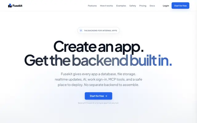 Screenshot of Fusekit — build anywhere, safely deploy here