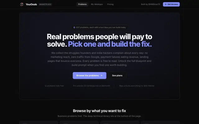 Screenshot of YourDeals — Get Your First Deal Earlier