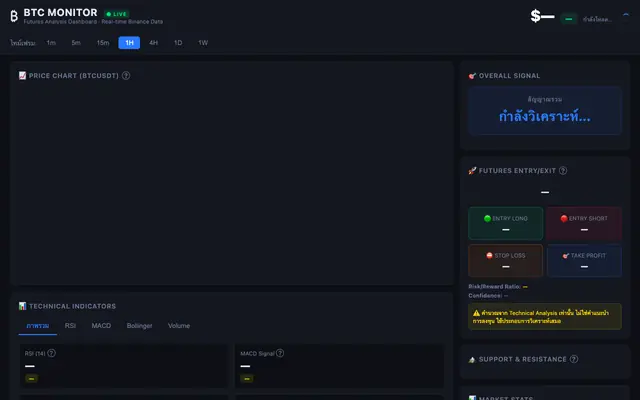 Screenshot of BTC Monitor