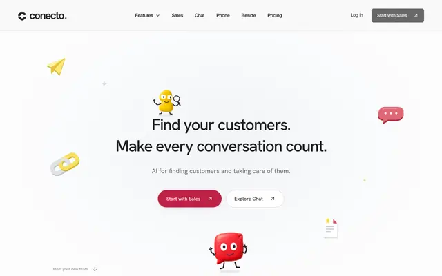 Screenshot of Conecto | AI Customer Support & Messaging Platform
