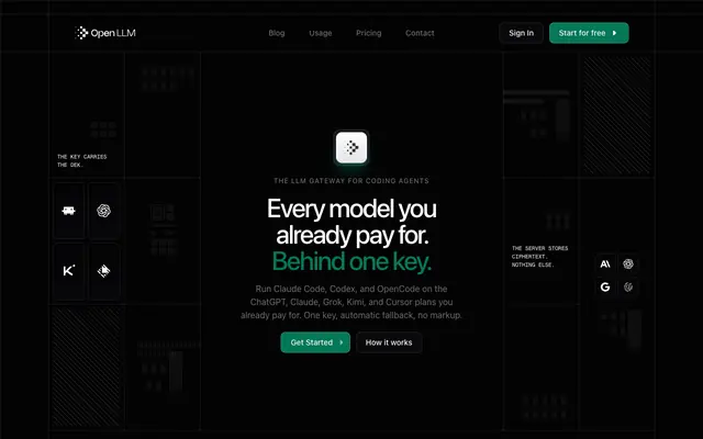 Screenshot of OpenLLM — All your LLM needs in 1 place