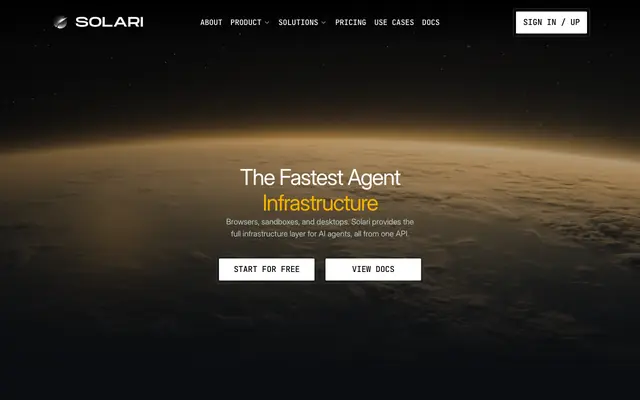 Screenshot of Solari