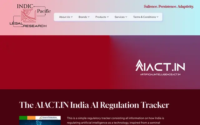 Screenshot of India AI Governance Landscape 101 Visualiser | AIACT.IN | Indic Pacific