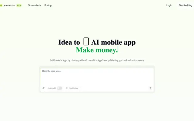 Screenshot of LaunchPulse