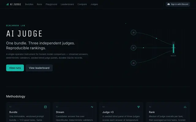 Screenshot of AI Judge