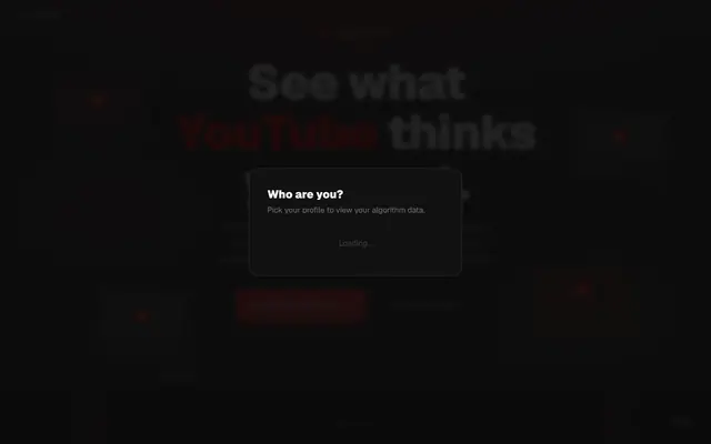 Screenshot of Algomon — YouTube Algorithm Tracker | Monitor What YouTube Recommends You