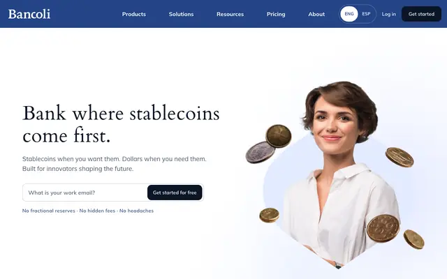 Screenshot of Global Business Banking | Bancoli