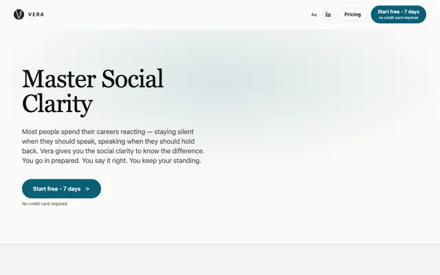 Screenshot of Vera