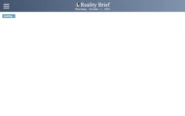 Screenshot of realitybrief