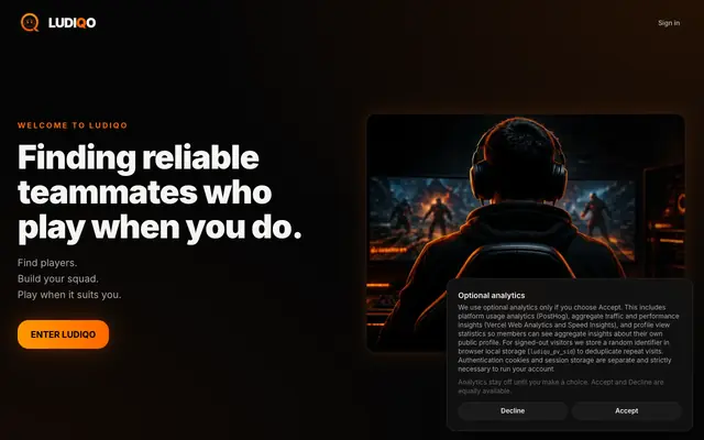 Screenshot of Welcome to Ludiqo
