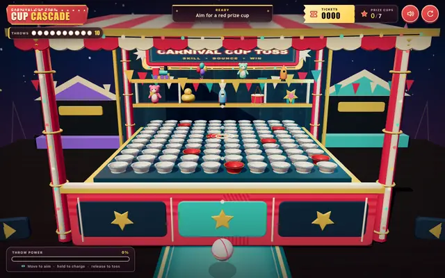 Screenshot of Cup Cascade