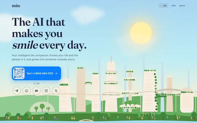 Screenshot of min. | AI Quant