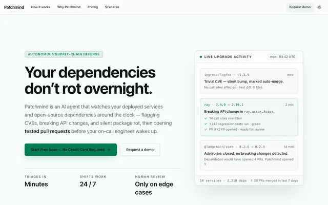 Screenshot of Patchmind