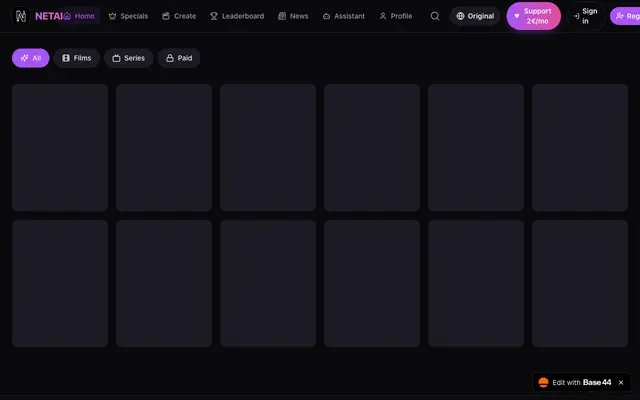Screenshot of Base44 APP