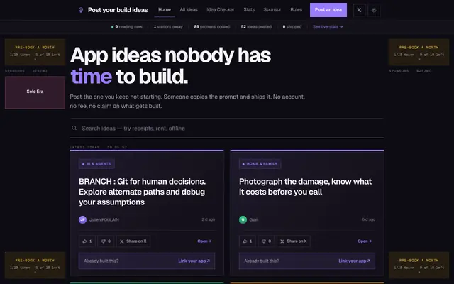Screenshot of Post your build ideas