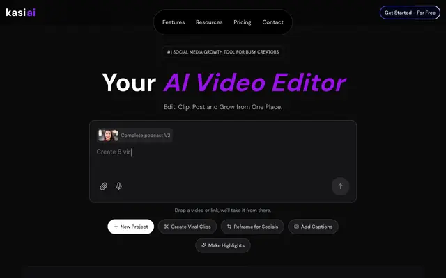 Screenshot of Kasi AI