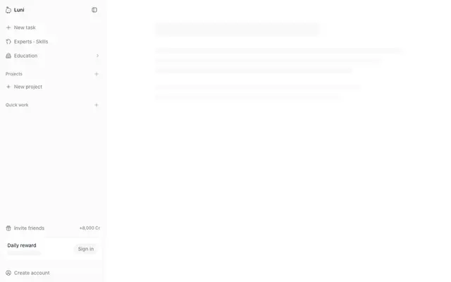 Screenshot of luni-now