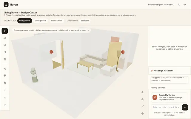 Screenshot of Haven — Room Designer