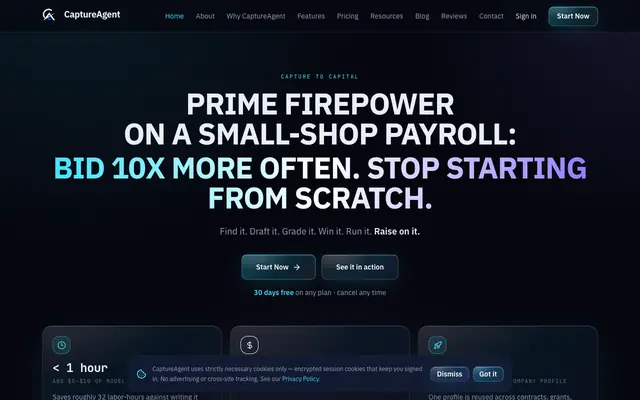 Screenshot of CaptureAgent