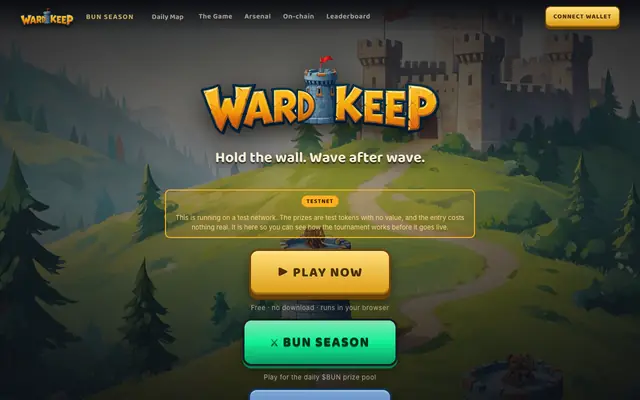 Screenshot of Wardkeep — Tower Defense on Solana