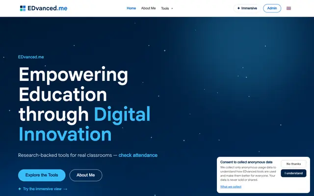Screenshot of Pawarit Pingmuang - AI Literacy & Educational Technology Too
