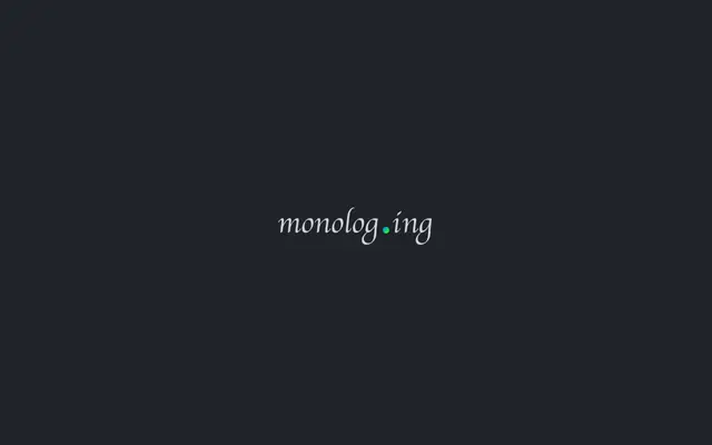 Screenshot of monolog