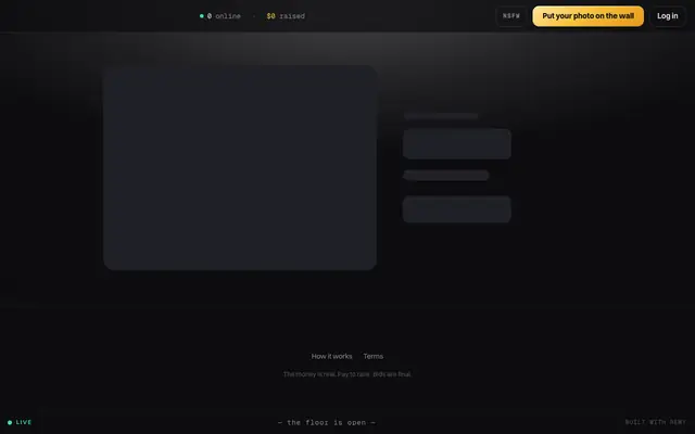 Screenshot of OutRank — pay to rank