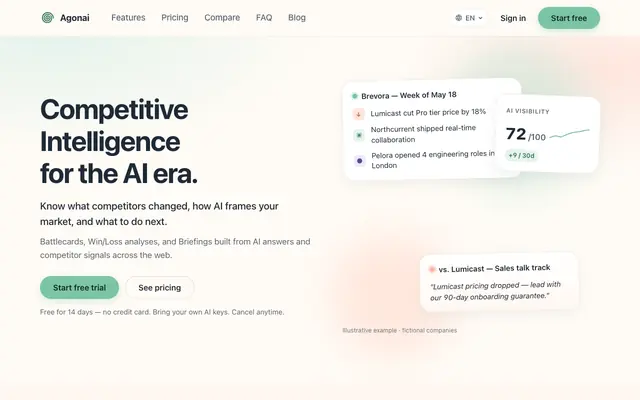 Screenshot of Make ChatGPT recommend you, not your competitor | Agonai
