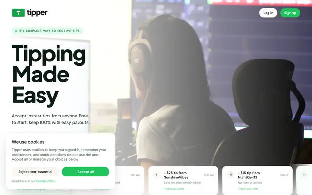 Screenshot of Tipping made easy
