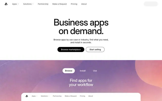 Screenshot of Build, Sell, and Buy AI Apps | AppZilla