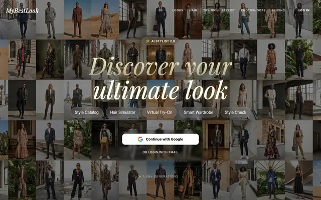 Screenshot of AI Stylist Online from Photo: Virtual Stylist, Change Your Look & Fashion Assist