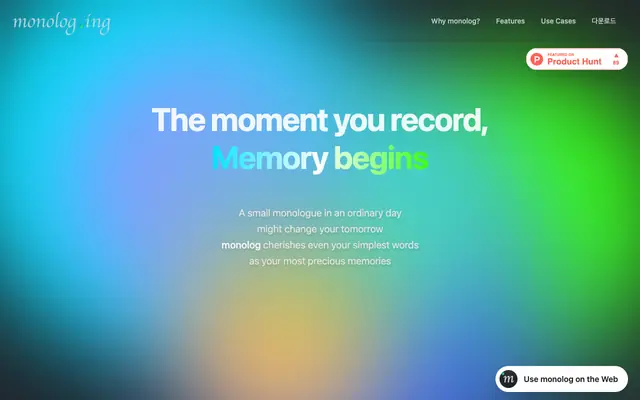 Screenshot of monolog