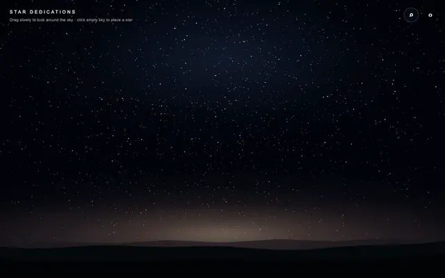 Screenshot of Dedicate a Star - Star Dedications