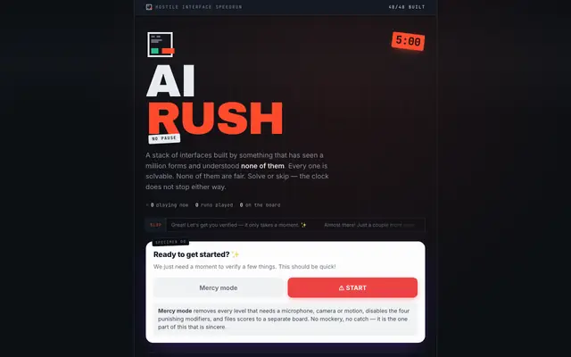 Screenshot of AI Rush