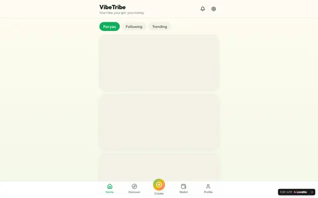Screenshot of VibeTribe — Share your gist, earn in Naira