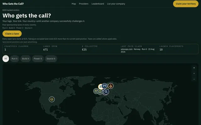 Screenshot of Who Gets the Call?