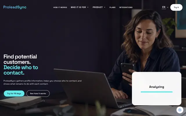 Screenshot of Lead Qualification Software | ProleadSync