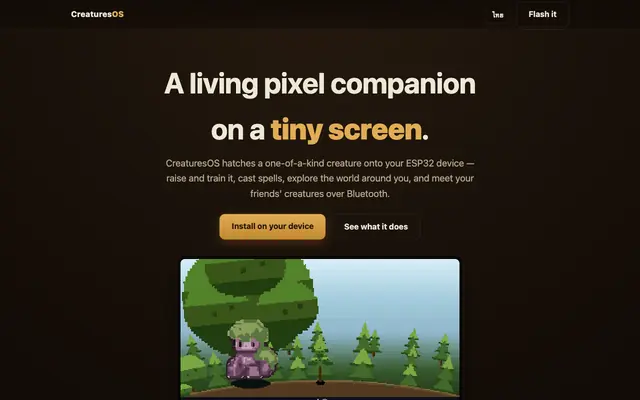Screenshot of CreaturesOS