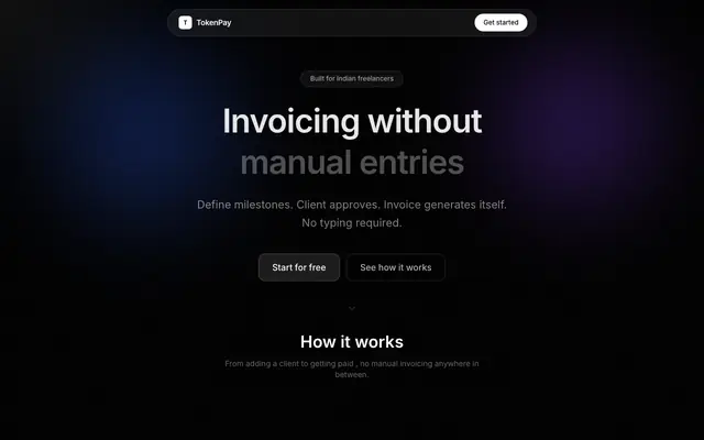 Screenshot of TokenPay